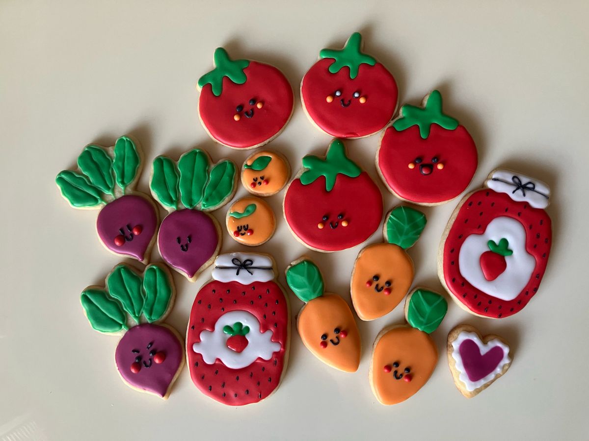 Hand-iced custom cookies